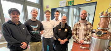 Auf dem Foto von links nach rechts: Domenic Hhnerbein, Tom Paluch, Matilda Reinhardt, Moritz Vitzthum, Mathias Strtling, Mirko Knorr