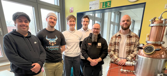 Auf dem Foto von links nach rechts: Domenic Hhnerbein, Tom Paluch, Matilda Reinhardt, Moritz Vitzthum, Mathias Strtling, Mirko Knorr