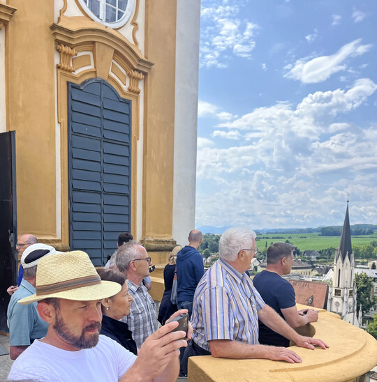 Die Besuchergruppe im Stift Melk