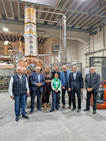 Teilnehmer an der Gesprächsrunde des BDKO: Von links nach rechts: Karl Müller, Brenner aus dem Wahlkreis, MdB Hermann Färber, MdL Sarah Schweizer, Silke Eckert-Lion, Christian Plank, Alois Gerig, Alexander Plank, Brenner aus dem Wahlkreis.