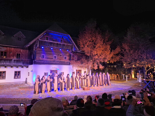 Die Pucher Apfelmnner in Aktion.