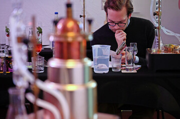 Aust�fteln des Gin-Rezeptes.