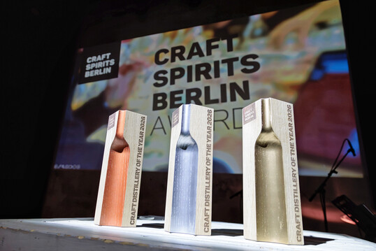 Craft Distillery of the Year 2026 � Die drei �Pokale�.