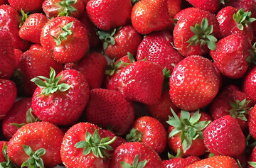 Erdbeeren.