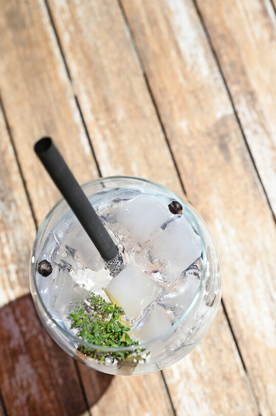 Gin Tonic, der Drink l�uft auf der Gartenschau gut.