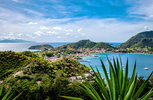 Blick auf Guadeloupe