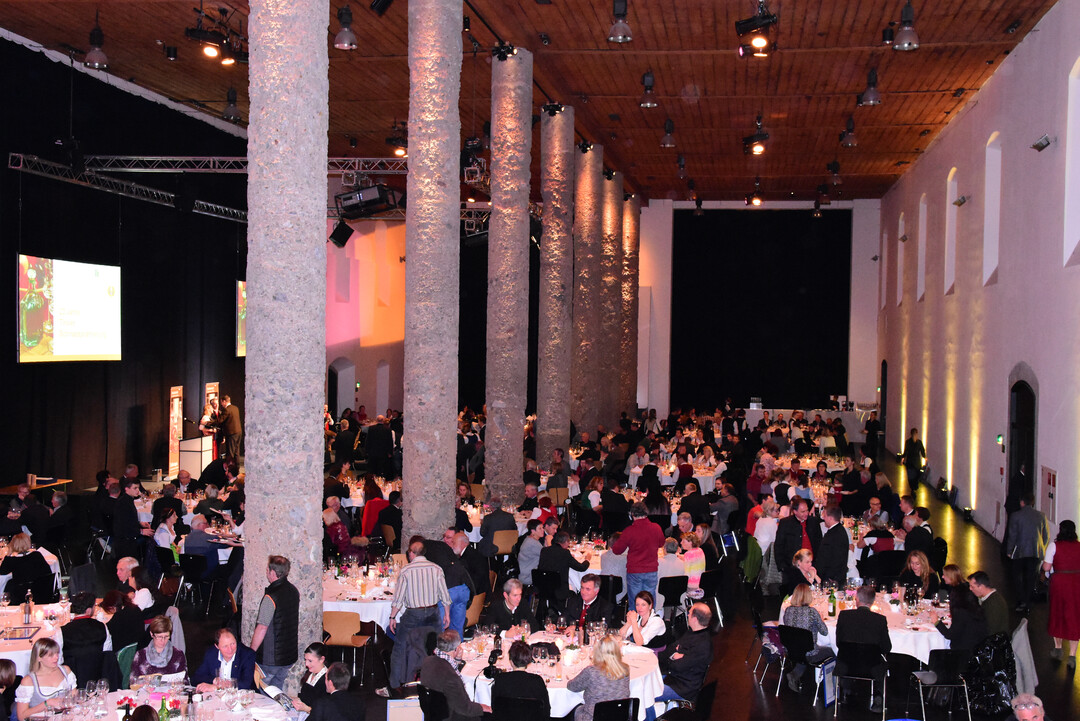 Gute Stimmung herrschte in der Sulenhalle des Haller Salzlagers.