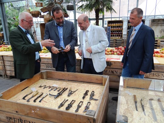 Die Organisatoren der Sonderschau: (v.l.) Wolfgang Hundbiss, Volker Kugel, Volker Godel, Eckard Grabner
