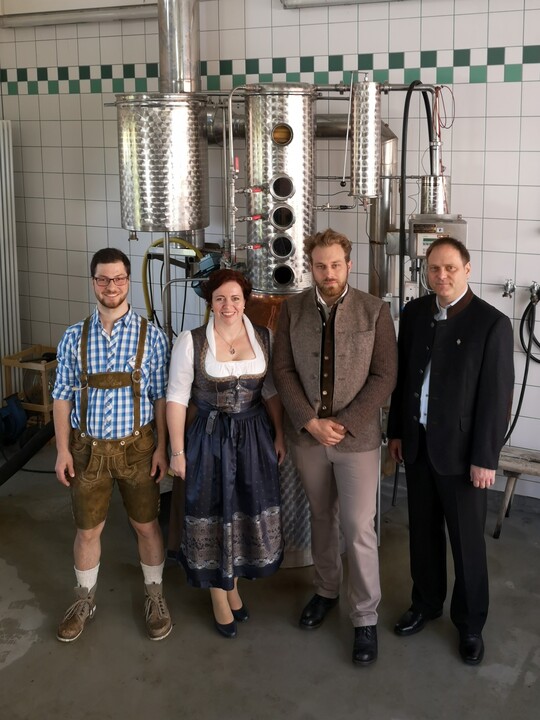 Der Vorstand, von links nach rechts: Peter Winkelmann (Schriftfhrer), Sonja Bchele (1. Vorsitzende), Georg Alsheimer (Kassier) und Eduard Kraus (2. Vorsitzender).