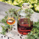 Wacholderlikör ist ein „Liebhaberschnäpsle”, das vielleicht
anfangs etwas schwierig zu trinken ist.