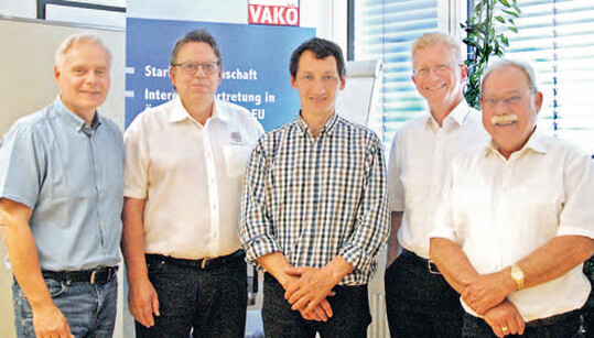VAK-Vorstand: Obmann-Stv. Gerhard Polzhofer, Schriftfhrer Egon Brunner, Beirat Gilbert Hammerer, Kassier 
Michael Morscher und Obmann Elmar Domig (v.l.n.r).