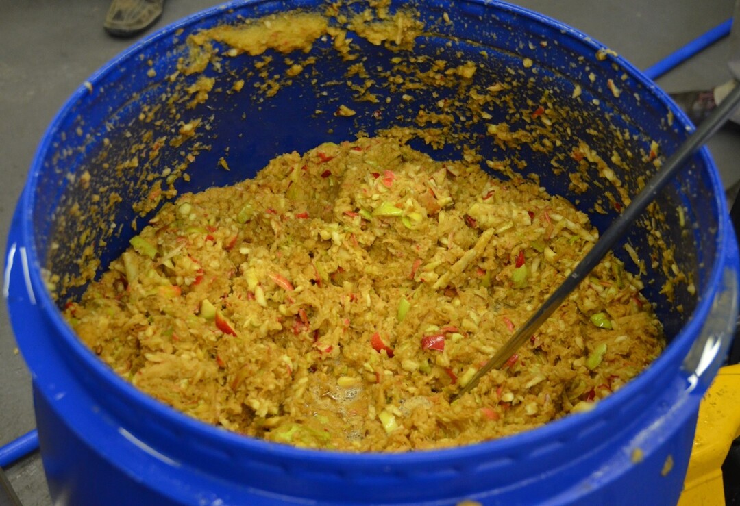 Eingemaischte Äpfel