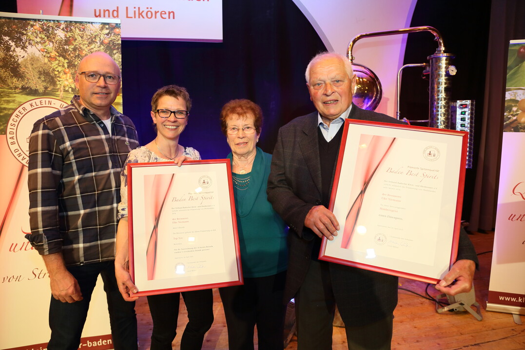Brennerei Elke Niemann  Gratulation zum 4. Platz bei den Top Ten Baden.