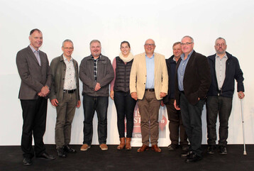 Der Vorstand DIE SCHWEIZER BRENNER  v.l.n.r.: Daniel Hecht, Lorenz Humbel, Andreas Steinauer, Manuela Schwab, Augustin Mettler (Prsident), Ruedi Sthli, Paul Wiget, Georges Morard