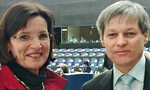 Europaabgeordnete Christa
Klaß mit dem neuen EUKommissar
Dacian Ciolos.
